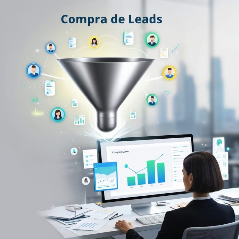 Representação Visual da Compra de Leads